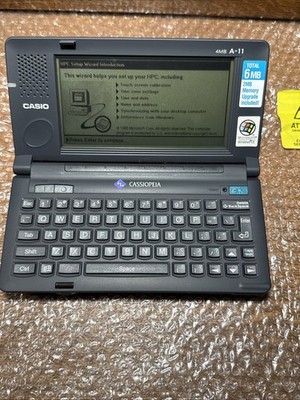 Casio Cassiopeia A-11 Handheld PC Vintage Windows CE Personal