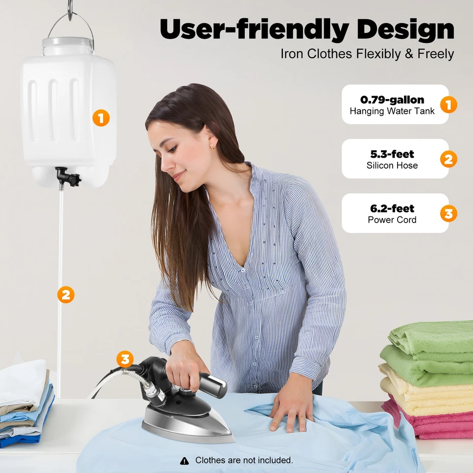 Professional Gravity Feed Industrial Electric Steam Iron Industrial Iron Machine - Image 4 of 4