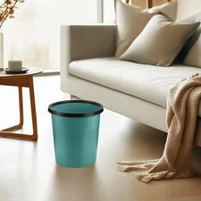 Plastic Small Trash Can Wastebasket - Garbage Can Basket for Bathrooms - Laun...