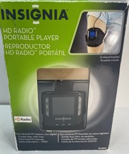 Original Insignia NS-HD01 HD Radio FM Portable Player With Charger Armband Ins