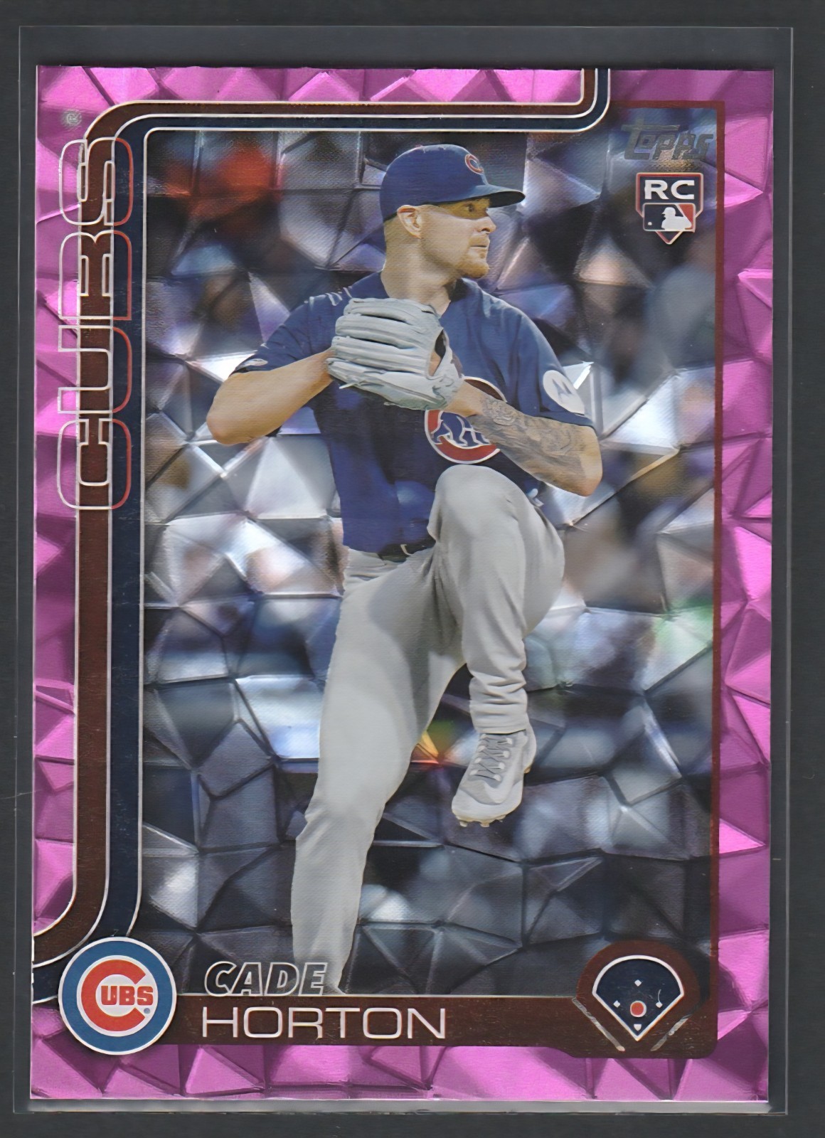 2025 Topps Update #US140 Cade Horton Chicago Cubs Pink Diamante Foil RC NM-MT