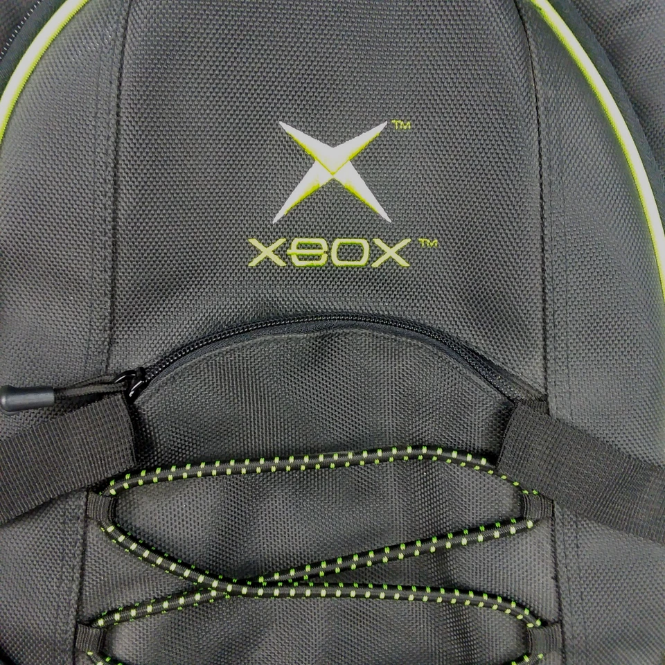 Original Microsoft Xbox Padded Videogame Console Travel Backpack Bag Black - Image 2 of 4