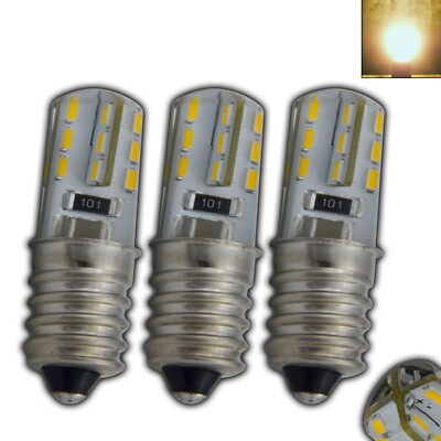 3x E14 mini LED 1,5 Watt 230V warmweiß Lampe Leuchtmittel Kühlschrank sehr klein
