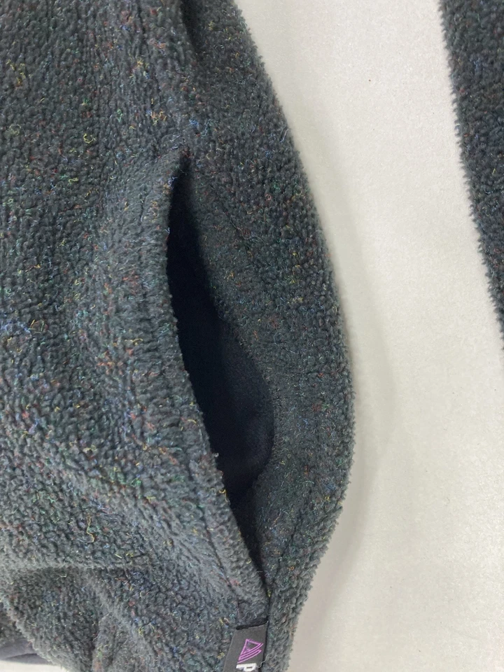 VINTAGE Eastern Mountain Sports EMS Fleece Jacket Men XL Black Multicolor USA - Image 4 of 4