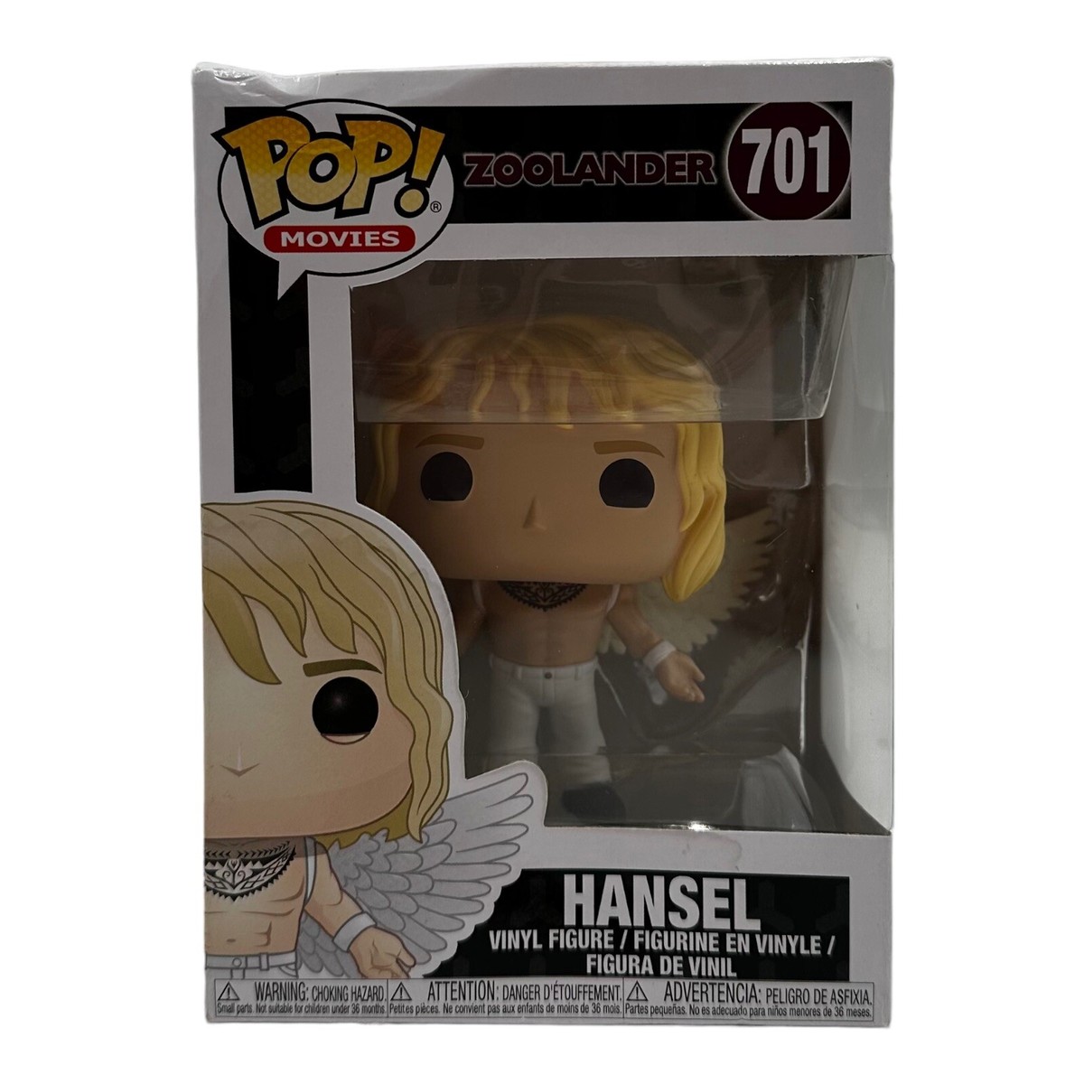 Lot of 3 Funko POP! Movies Zoolander HANSEL 701 Wings Owen Wilson