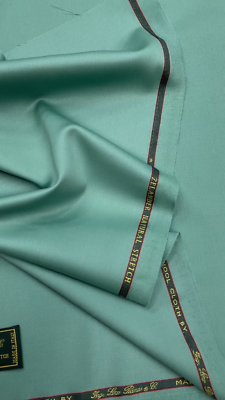 LORO PIANA Suiting Fabric Mint Green Super 130s Merino Wool