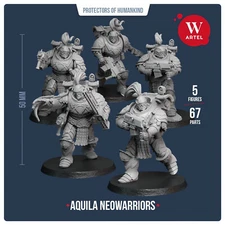 Aquila Neowarriors 5x Artel W Horus Heresy Thunder Warriors Space Marines