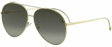 Fendi sunglasses FF286 J5GFQ 63mm Gold / Gold Mirror / Grey Gradient Aviator