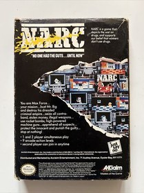 NARC (Nintendo Entertainment System NES) GAME + BOX NO MANUAL