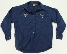 Rare Vintage MICKEY UNLIMITED Minnie Mouse Donald Duck Pocket Shirt 90s Disney L