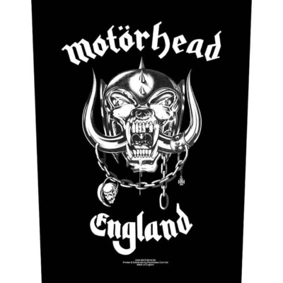 Motörhead England Rückenaufnäher Backpatch NEU & OFFICIAL!