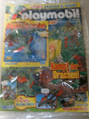 Playmobil Gefährlicher Feuerdrache Zeitschrift 1/2015 Neu & OVP Limitiert Drache
