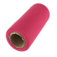 Premium American Tulle Spool Roll Made in the Usa 6-inch 25-yard Cerise