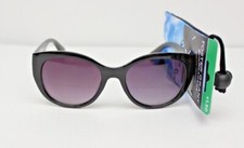 Foster Grant MAXBLOCK Sun Readers w. Soft Case "Sela" Black Cat Eye 100 UVA/UVB