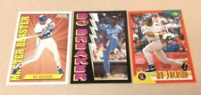 Lot 3 1991 1994 Bo Jackson Baseball Cards Bo Breaker Master Blaster Pinnacles