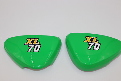 1976 Honda XL70 Frame Side Covers Reproduction Plastic MIGHTY GREEN ...