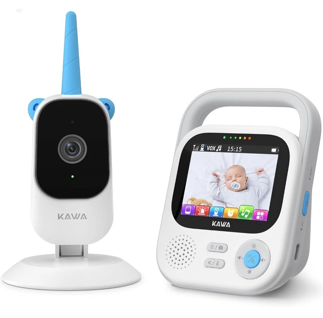 KAWA Baby Monitor, Video Baby Monitor with 2K QHD Camera, 2.8” Screen, 5050mAh,