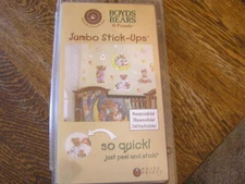 Priss Prints BOYDS BEARS & Friends Jumbo Peel & Stick-Ups Wall Decorations~~NIP!