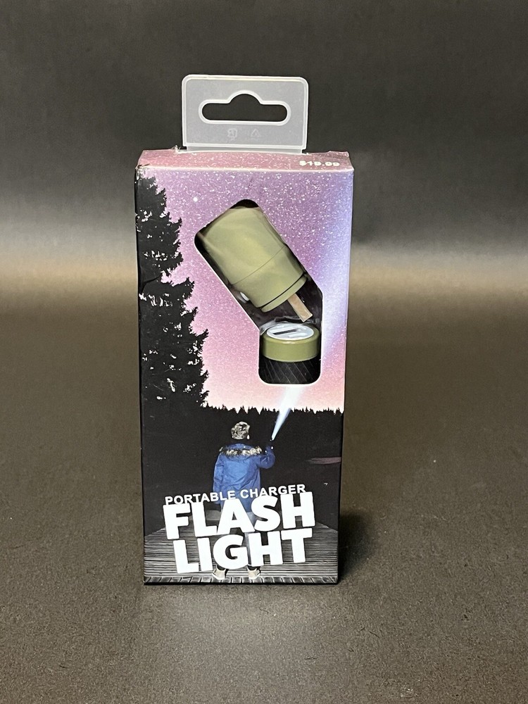 Solaray Portable Charger and Flashlight 2200mAh Green