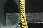 24K Solid Yellow Gold flat curb link handmade bracelet 8 Inches 75.00 grams — photo 6