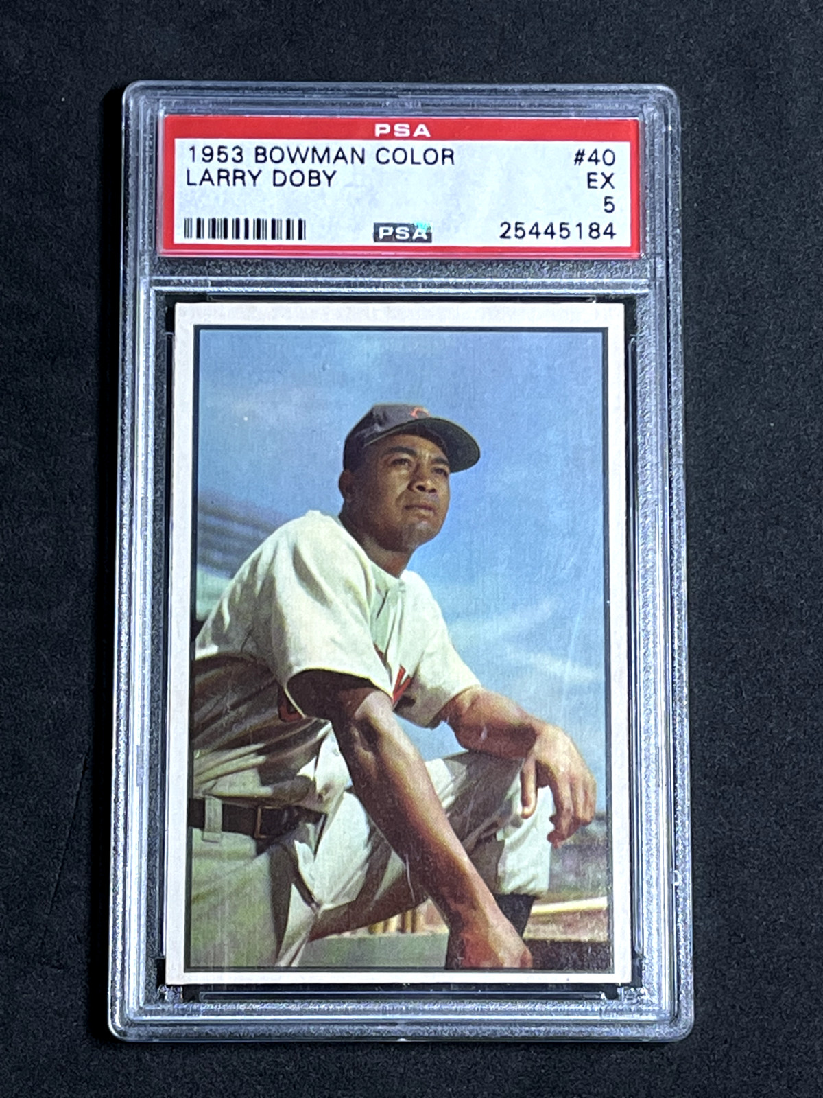 1953 BOWMAN COLOR LARRY DOBY #40 PSA 5