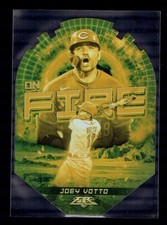 2022 Topps Fire Joey Votto Gold Minted On Fire Die Cut Baseball Card #EF-12