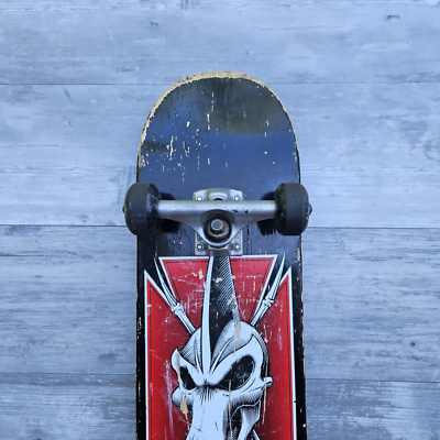 Vintage Tony Hawk Birdhouse Skateboard Pterodactyl Skull Black Red