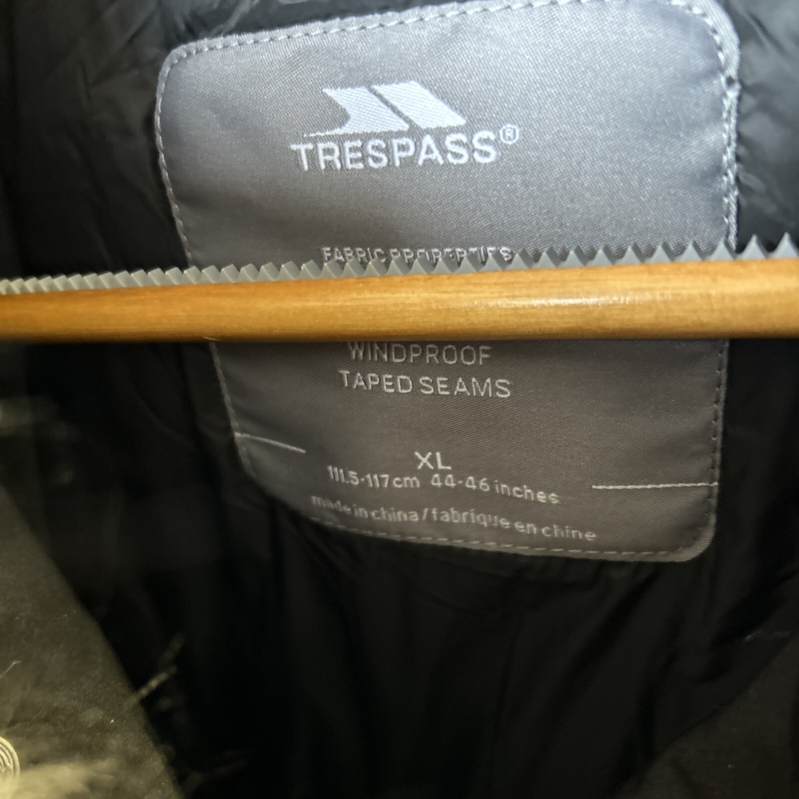 (RL) Trespass Mens Rain Jacket Zip Off Hood Waterproof Jacket Pillaton XL image 2