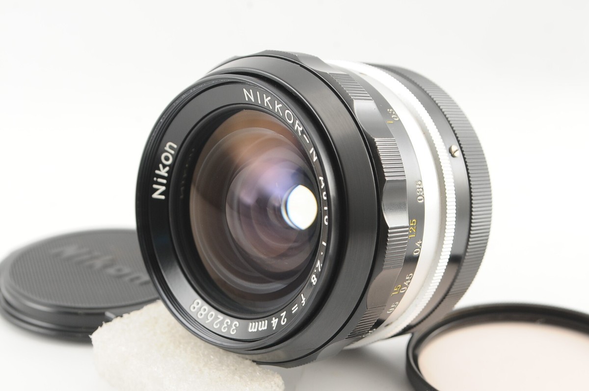 【美品】Nikon NIKKOR-N Auto 1:2.8 f=24mm Nikon Nikkor-N Auto 24mm f/2.8 non Ai MF Wide Angle Lens JAPAN [N