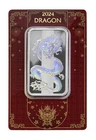 2024 Swiss PAMP 50 Gram Silver Bar • Lunar Series II • Dragon Hologram (w/ Box)