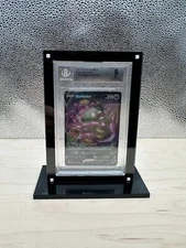 Pokemon BGS Beckett Slabbed Graded Magnetic Trading Card Case With Display Stand