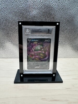 Pokemon BGS Beckett Slabbed Graded Magnetic Trading Card Case With Display Stand