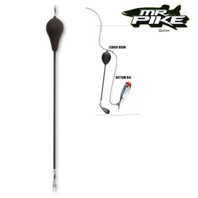 Quantum Mr.Pike Ledger Boom XL schwarz Dead Bait angeln 