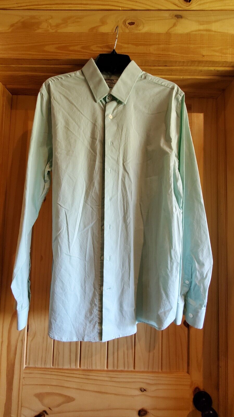 express 1mx Fitted Light Green Sz. L 16 161/2 - image 1