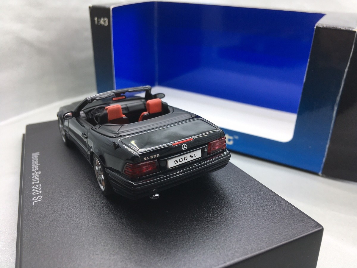🇺🇦 1:43 AutoArt Mercedes 500 SL R129 Final Edition Black Red