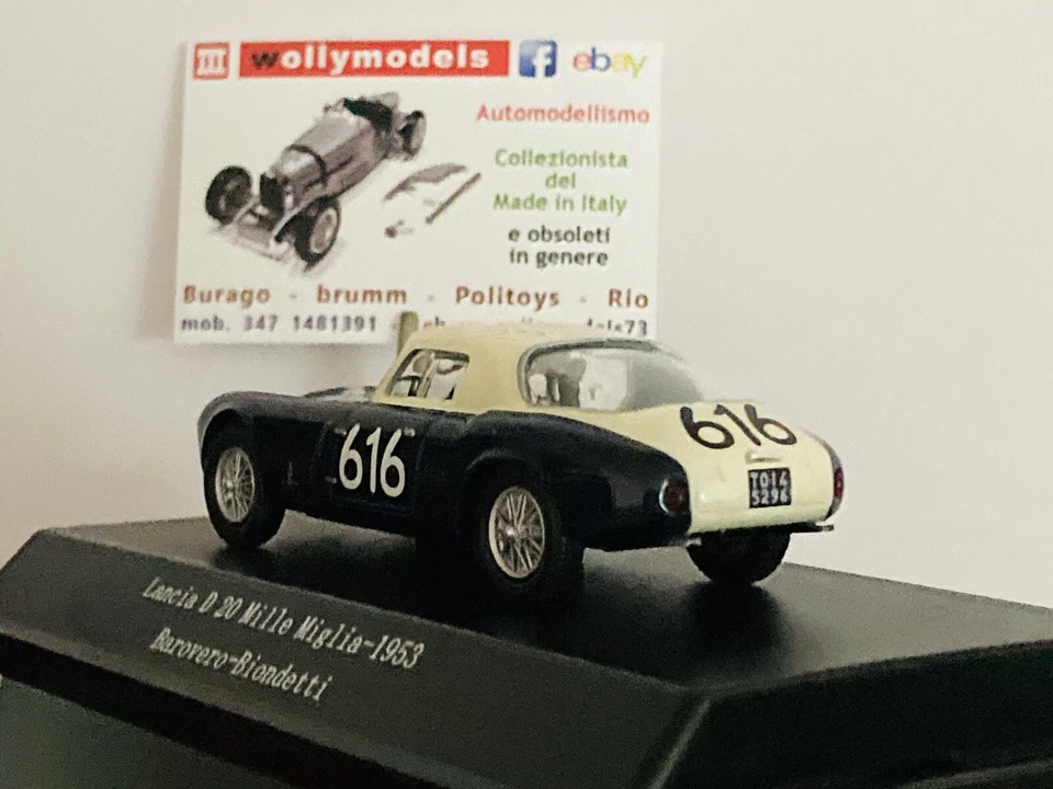 Lancia D 20 Mille Miglia 1953 Barovero Biondetti 616 Starline  1:43 Boxed. - Immagine 2 di 4