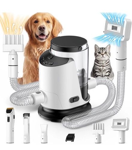 Dog Grooming Vacuum & Dryer & Clippers for Grooming, 3L Canister (open Box)