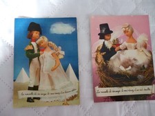 2 cards -peynet-n,56-58 -la cle des dreams-