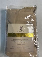 Hotel Collection Premium 1500 Series Pillowcase Set Standard - Taupe NEW NWT