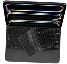 Keyboard Cover Skin for 2025 2024 iPad Pro 11-inch M5 M4 Chip Tinting Black