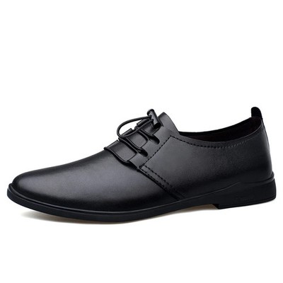 Men's Dress UniformShoes Low-top Lace Up Leather Formal Round Toe Business Shoes