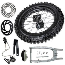 90100-14 Rear Wheel Swingarm 1.85x14 Rim Brake Disc 428 41t Sprocket Dirt Bike