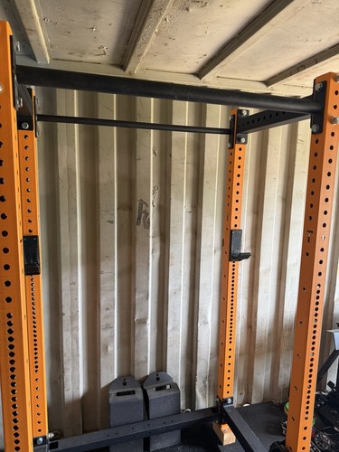 Titan X-3 Adjustable Steel Power Rack Orange Black Squat Rack Gym Equipment