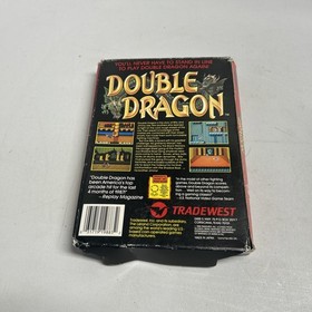 Double Dragon Nintendo NES Tradewest 1988 with box and manual