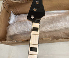 Gloss Maple J Bass Guitar Neck 20 Fret 34Inch Maple Fingerboard Block Inlay part