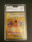 Carte Pokemon PCA 9,5 Dracaufeu EX FA Gold 228/197 Flammes Obsidienne Ultra Rare