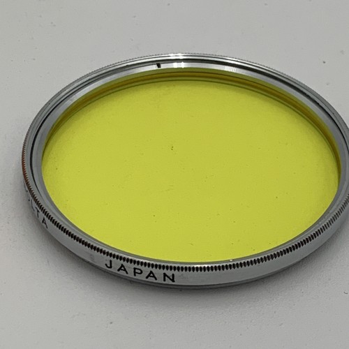 Minolta 55mm Yellow Y48 Vintage Filter Film 35mm Chrome Ring Made in Japan - Picture 5 of 8
