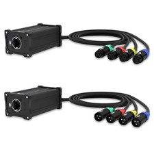 PRORECK 4-Channel XLR to Ethercon Snake Cable   3-Pin DMX  Audio Extender