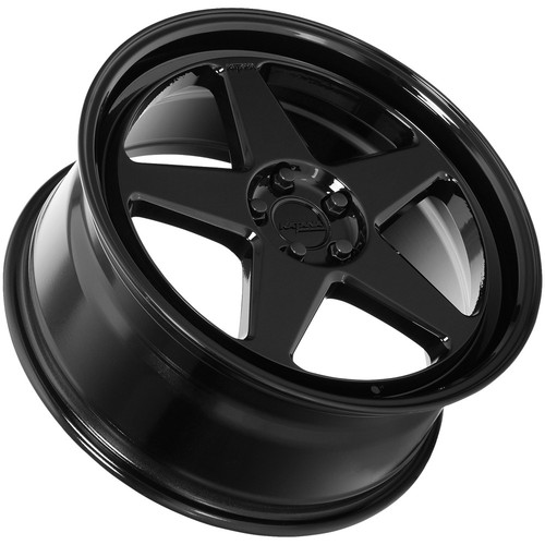 Katana Racing KR03 18x8 5x100 +40mm Gloss Black Wheel Rim 18" Inch - Picture 2 of 8