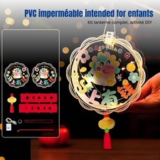 Lanterne étanche PVC, poney cartoon, kit DIY, fête, enfants